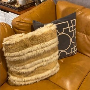 Faux Fur Ombré Pillow